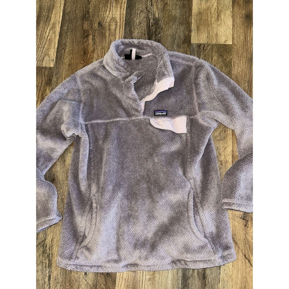 Girls 14 Patagonia T-Snap Jacket Purple Great Condition